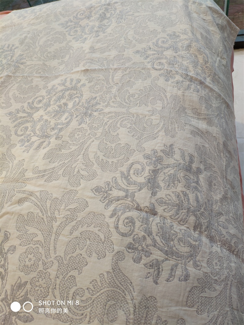 Wool and Silver Jacquard