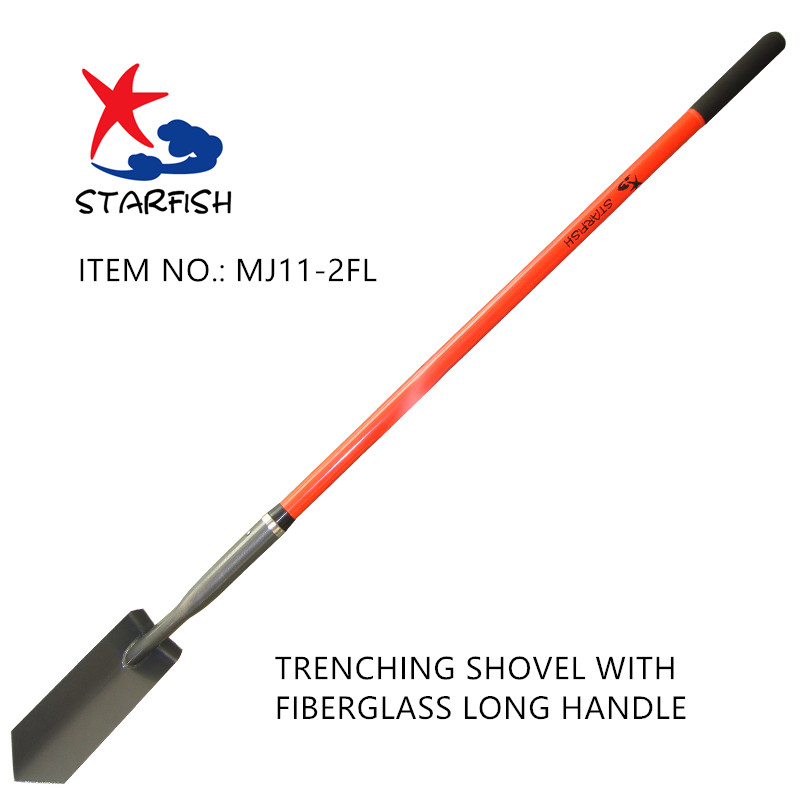 Trenching Shovel With Fiberglass Long Handle