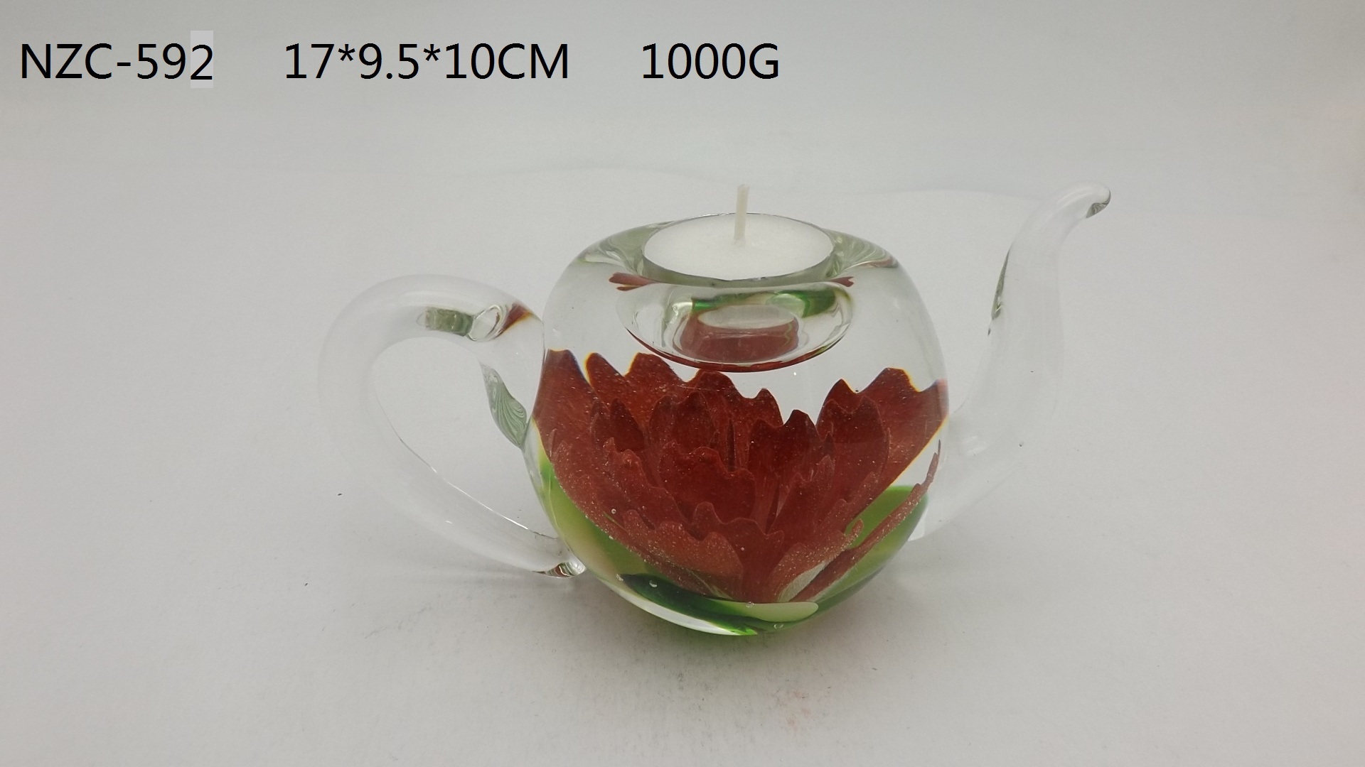 Glass Candleholder