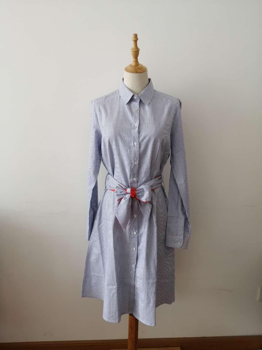 ladies woven office dress,shirt dress