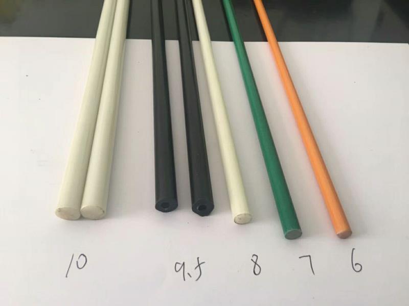 Round fiber glass rod for plant support; FRP ROD, fiberglass rod