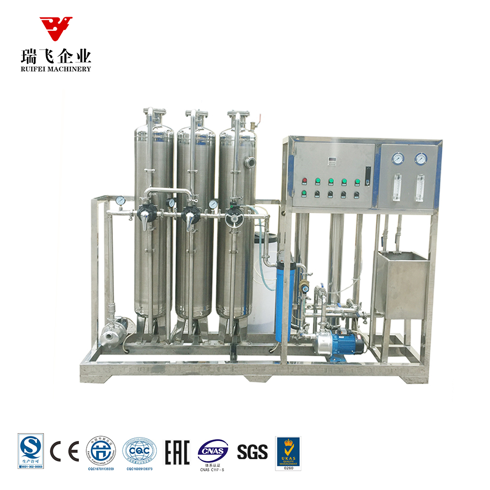 Mineral water treatment unit
