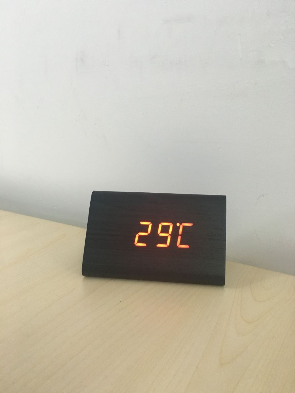 digital Wooden clock