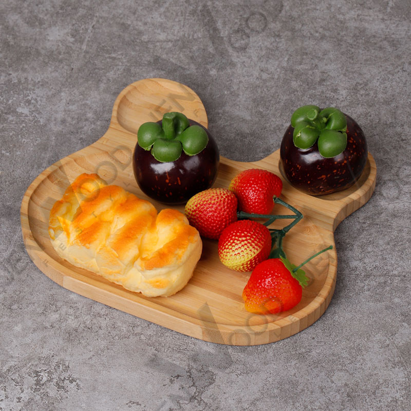 cartoon animal bamboo plate