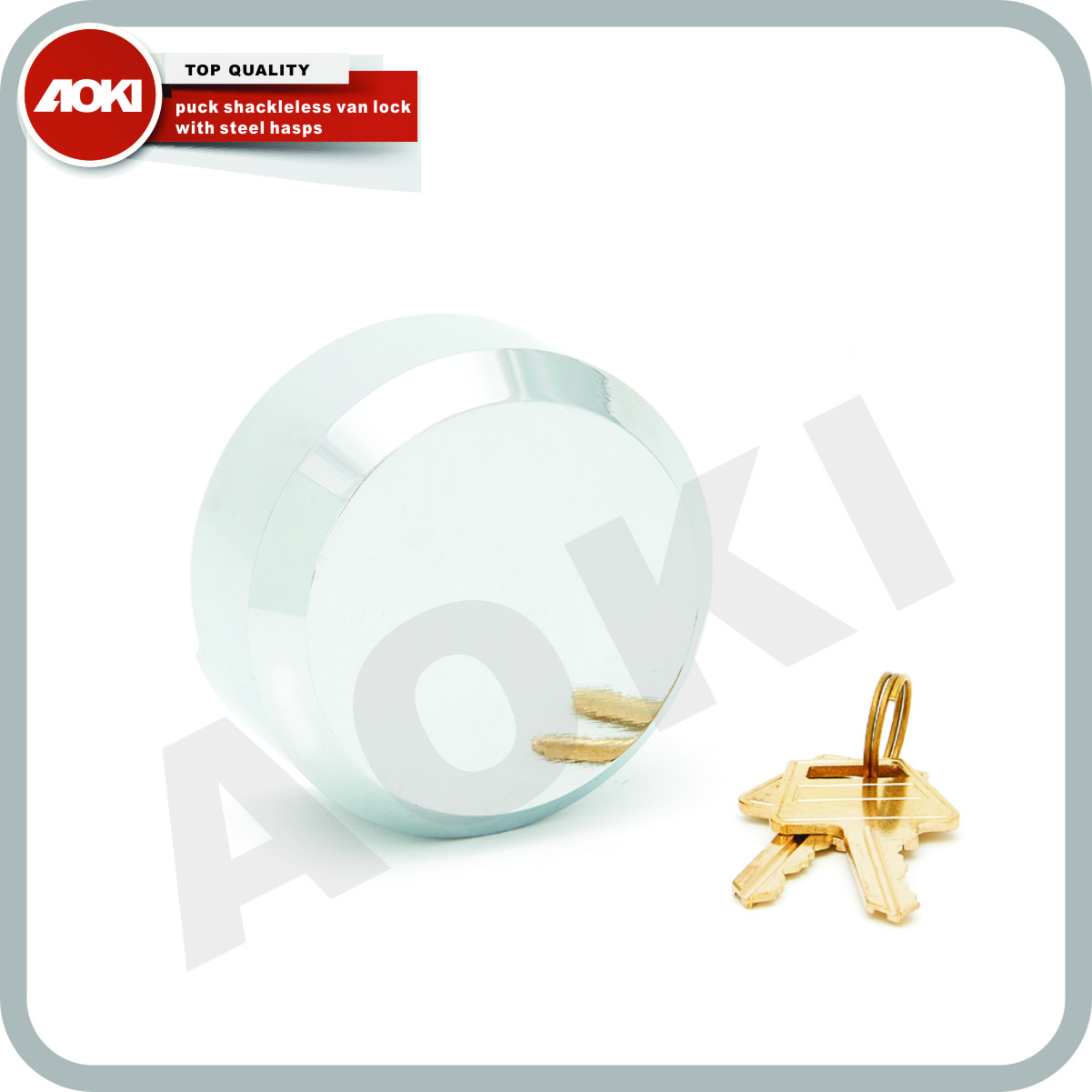 puck shackleless van lock with steel hasps