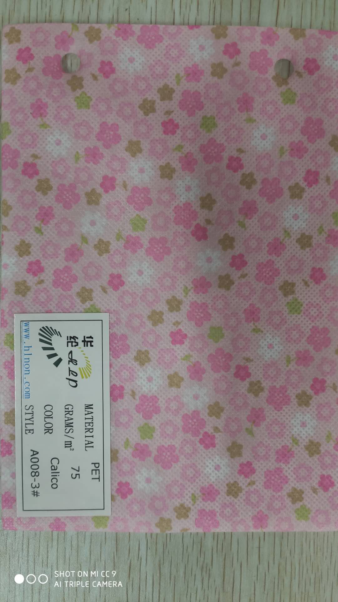 Printed nonwoven