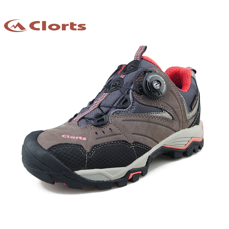 CLORTS Lightweight Waterproof Rubber Outsole Boa Lacing Trekking Shoes