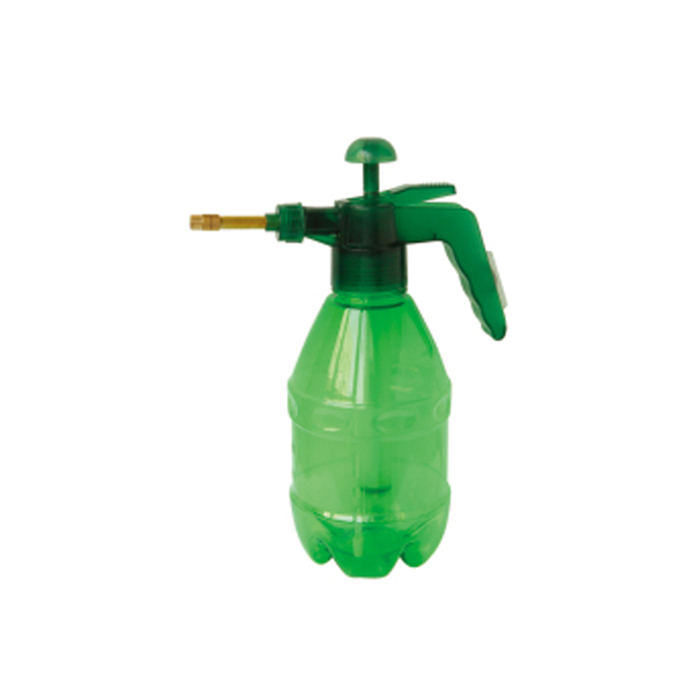 Seesa 1.4L copper nozzle transparent plastic handheld hand pump air pressure garden household plant water mist disinfection sprayer