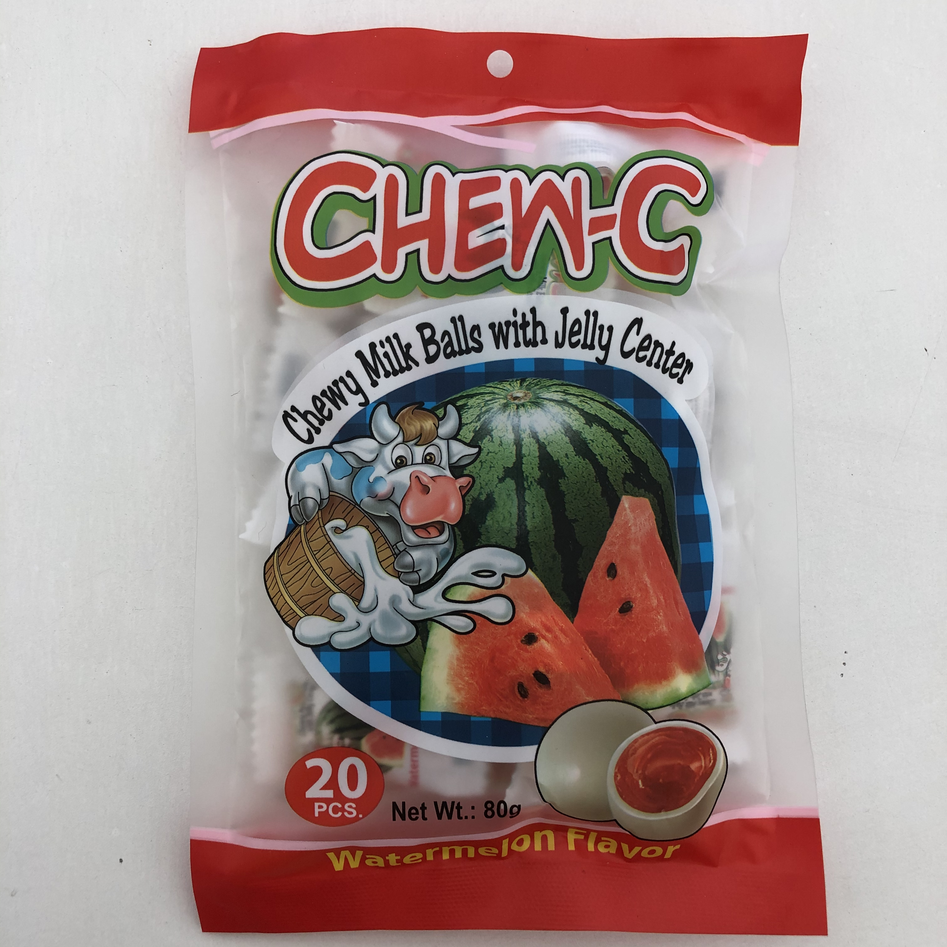80g Crispy fresh milk balls filled with fudge