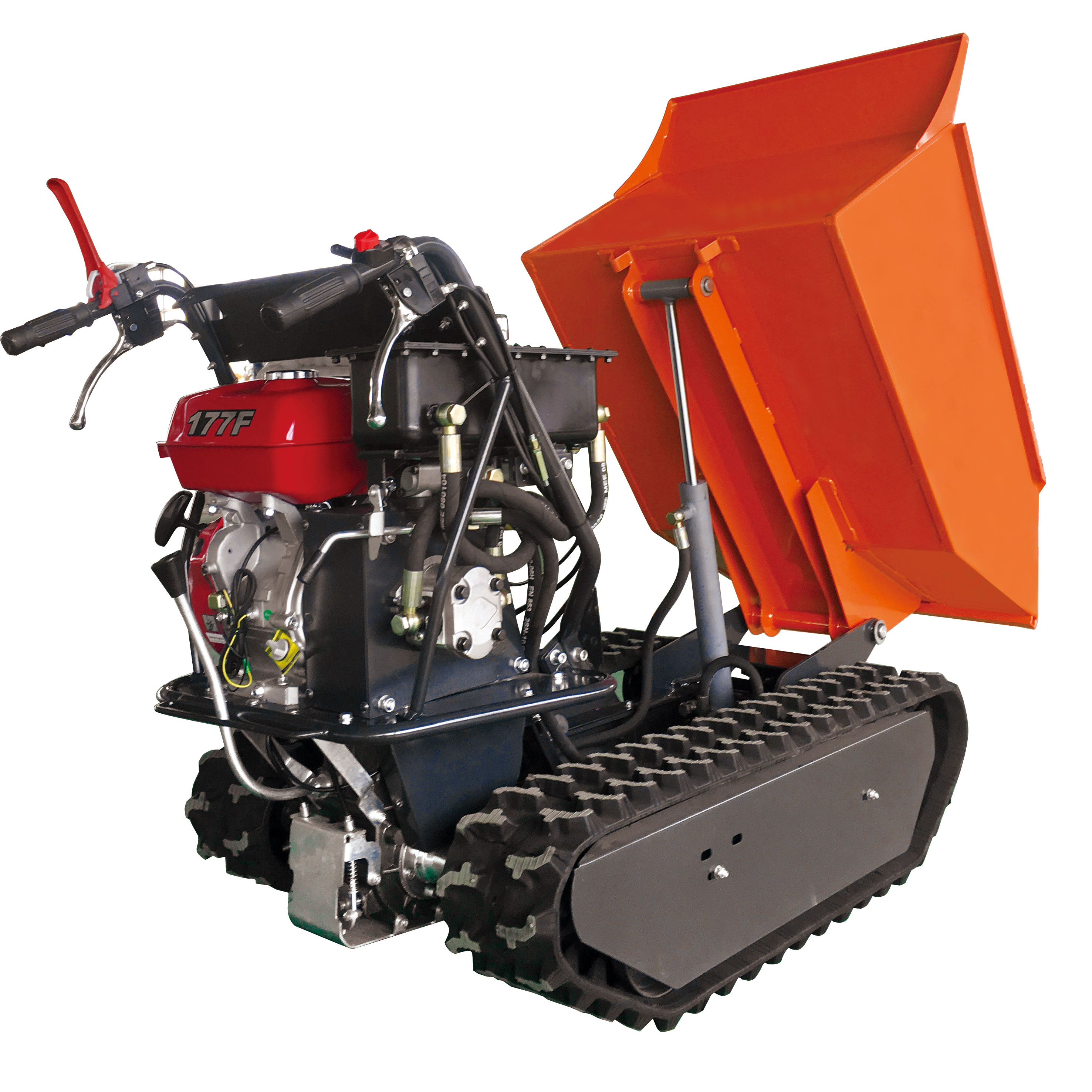500kg load capacity mini dumper with hydraulic system
