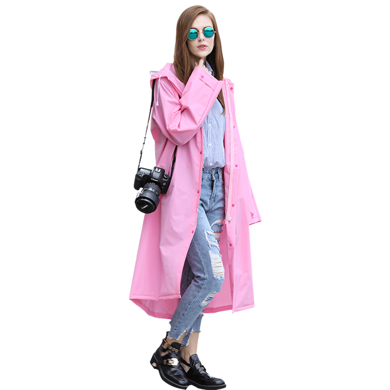 Rainfreem Summer Light Raincoat Eco-friendly EVA Fabric Couples Tourism Climbing Rainproof Raincoat