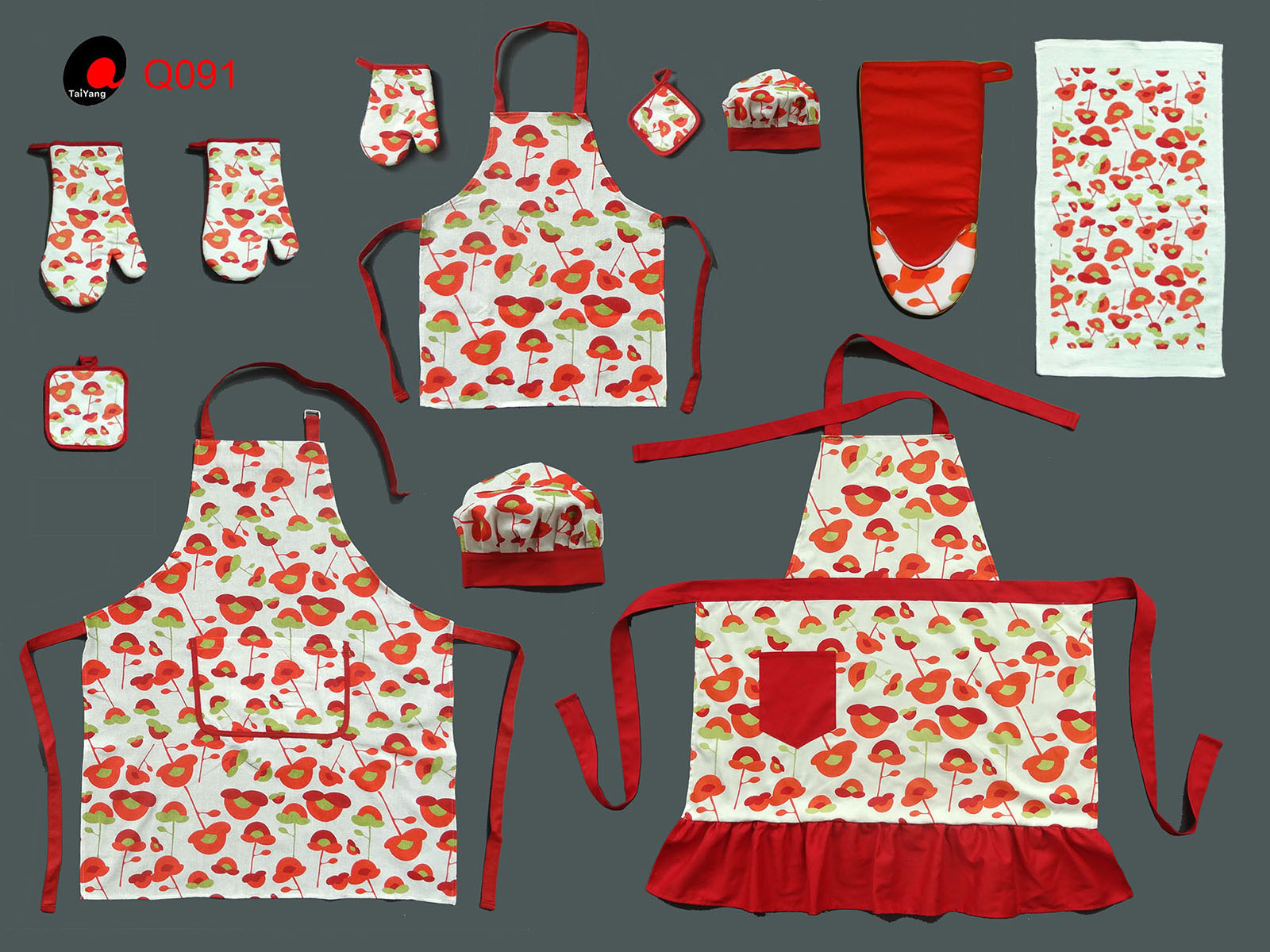Oven glove/potholder/apron/kitchen towel