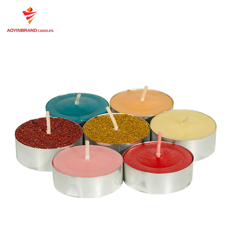 wholesale decorative tealight candle colorful scented candles