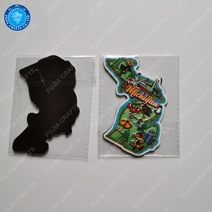 Europe Souvenir Home Decor Promotion Design Printed Die cut shape 3d embossed Aluminum TIN Metal Fridge Magnet
