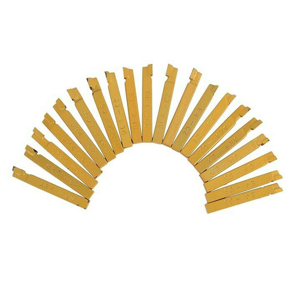 20 Pieces Carbide Tipped Alloy Lathe Turning Tools