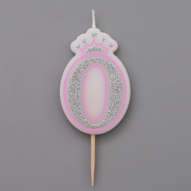 Birthday party cake number candle 0-9 crown letter candle