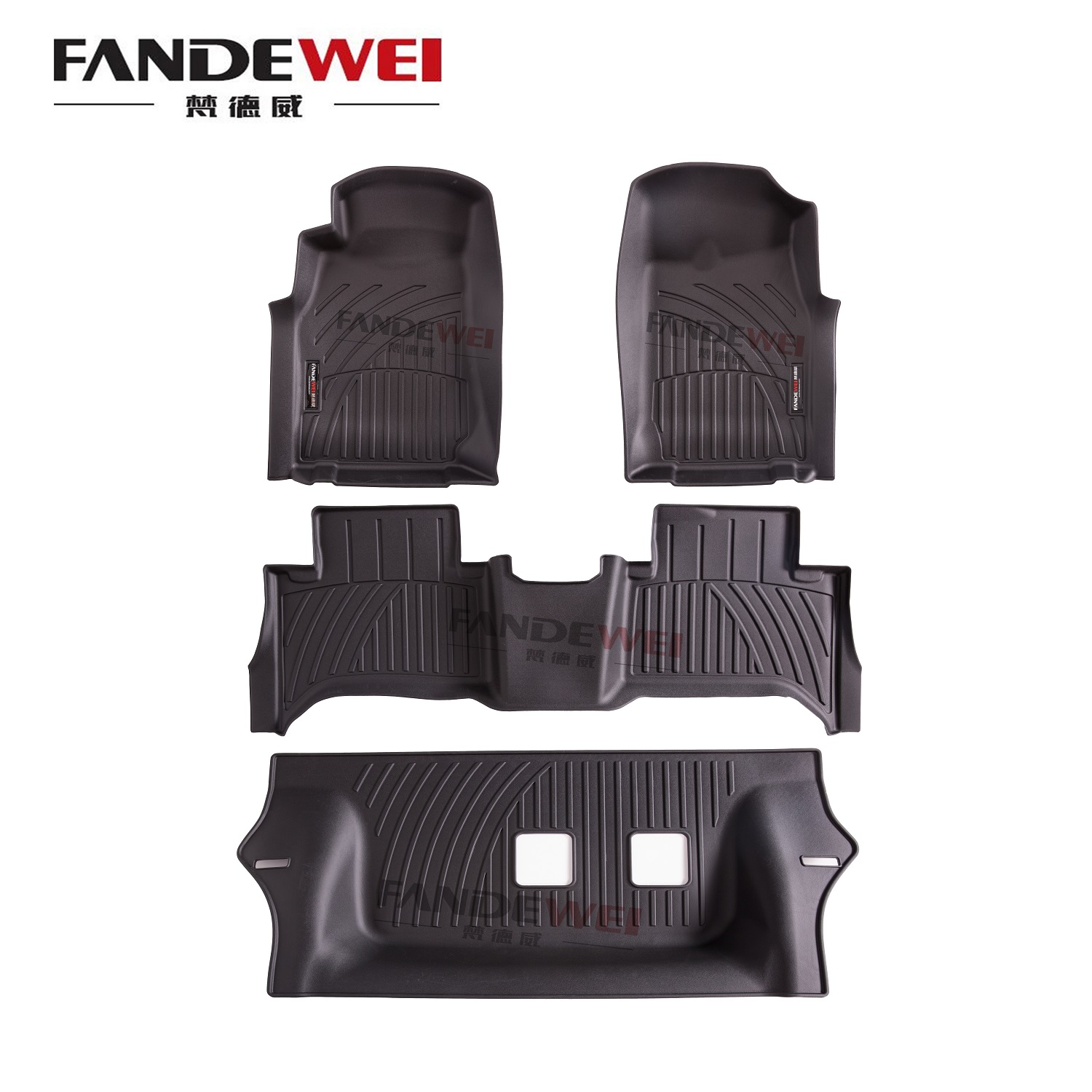 Fandewei 3D Car Floor Mat use for Isuzu MU-X