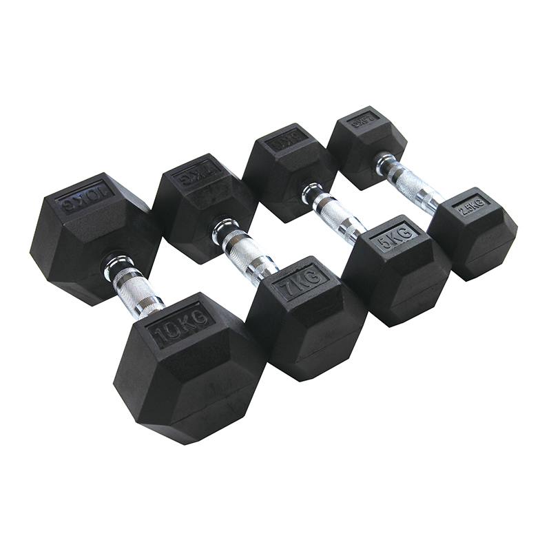 Rubber Hex Dumbbell