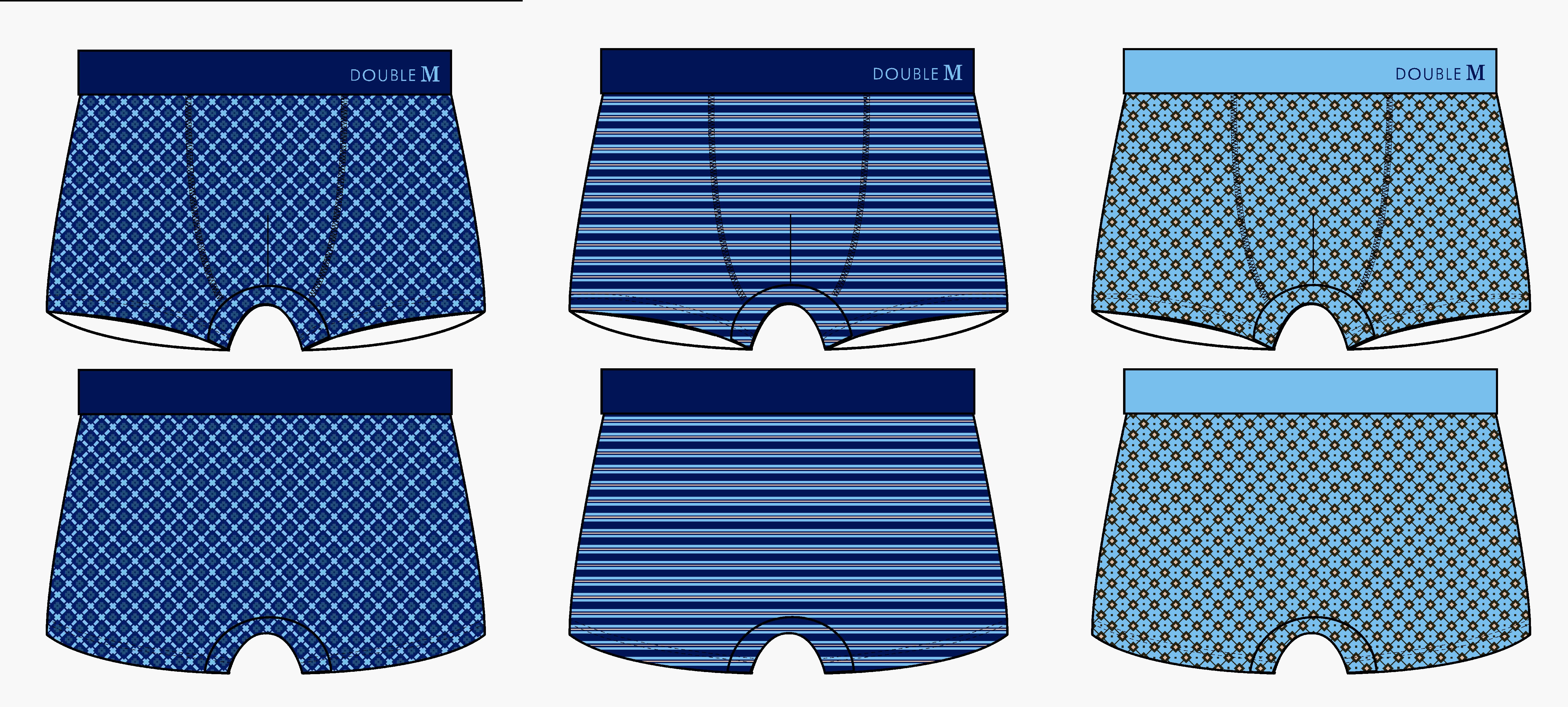 boxer,trunk, cotton stretch, navy