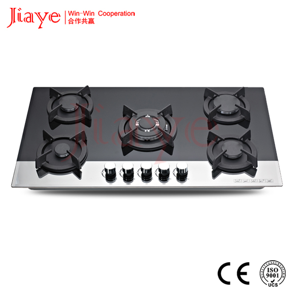 built -in glass gas hob