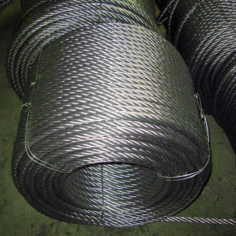 Ungalvanized steel wire rope 6X15+7FC
