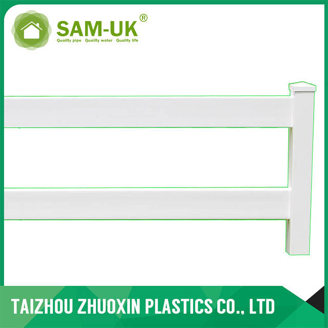 Top Quality Cheap PVC Vinyl Plastic 2 Ranch Rail fence panels for horses