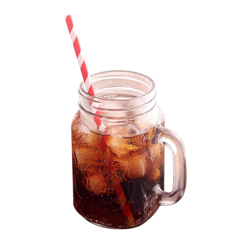 450ml Mason Glass Cup with Handle