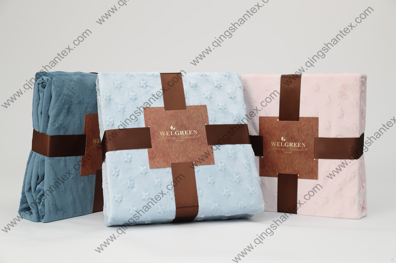 Super soft velvet 3D EMBOSS Blanket