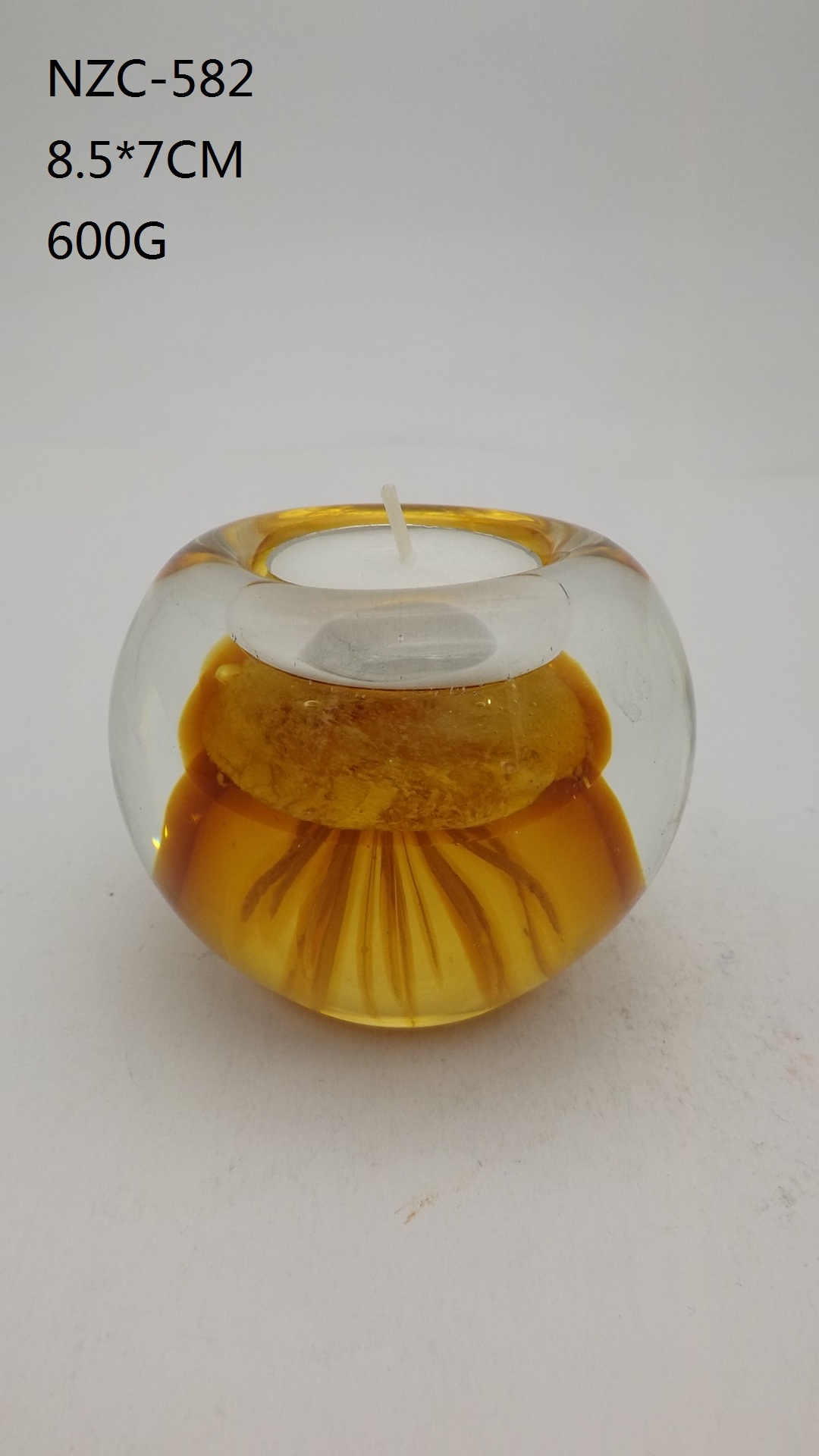 Glass Candleholder