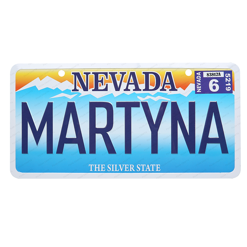 OEM Good price good quality Custom factory price design souvenir 3d embossed funny decorative car license plate