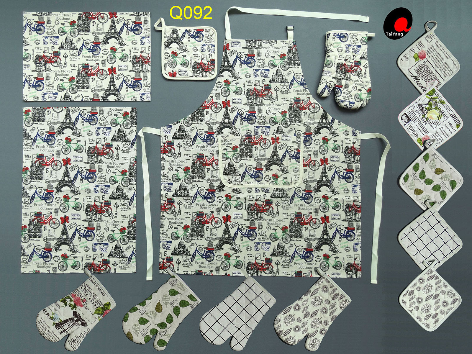 Oven mitt/potholder/apron/tea towel/placemat