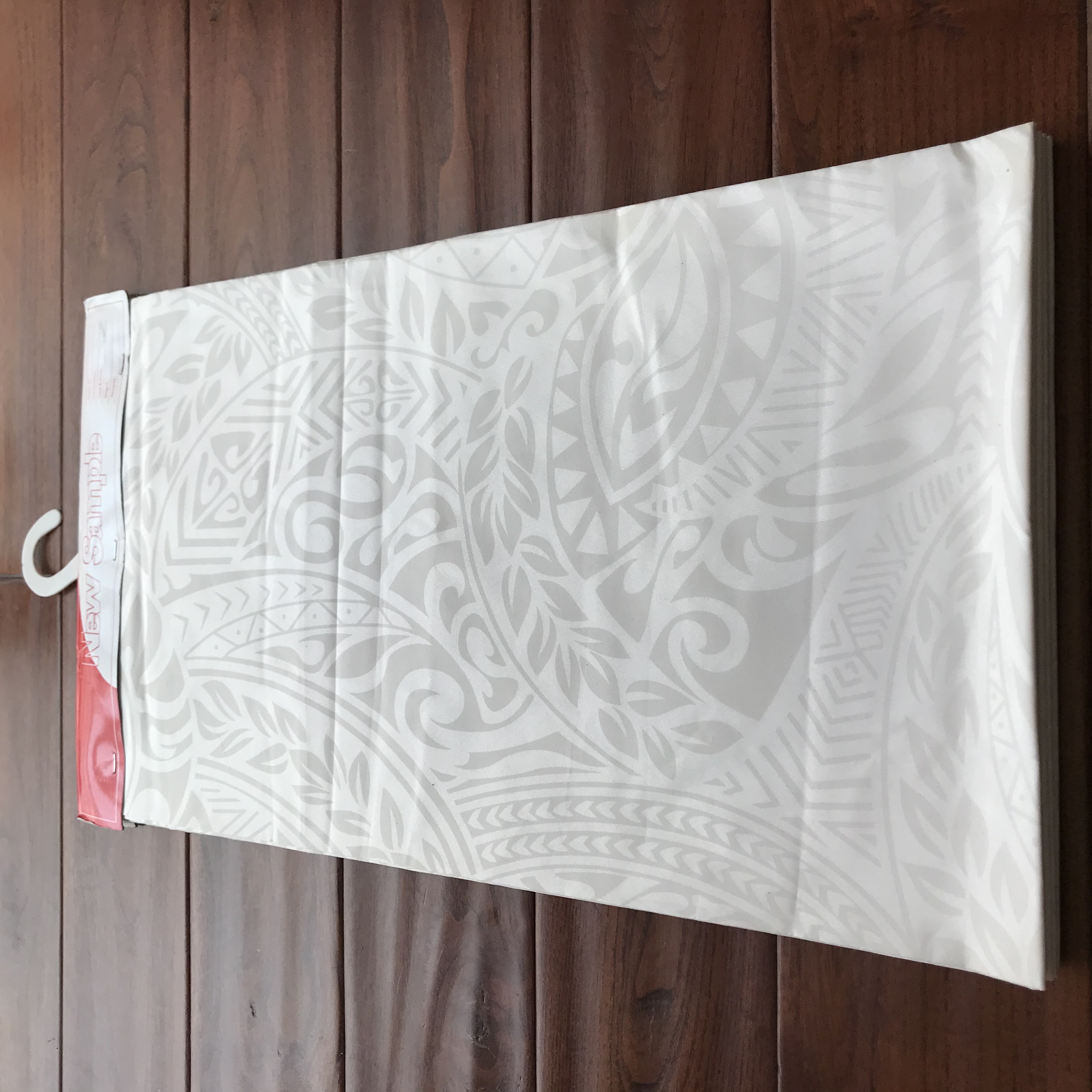 poly printed white on white fabrics
