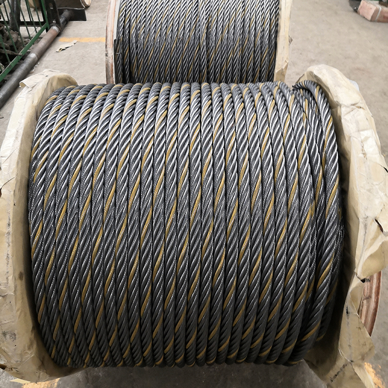 Ungalvanized steel wire rope 6X25+FC