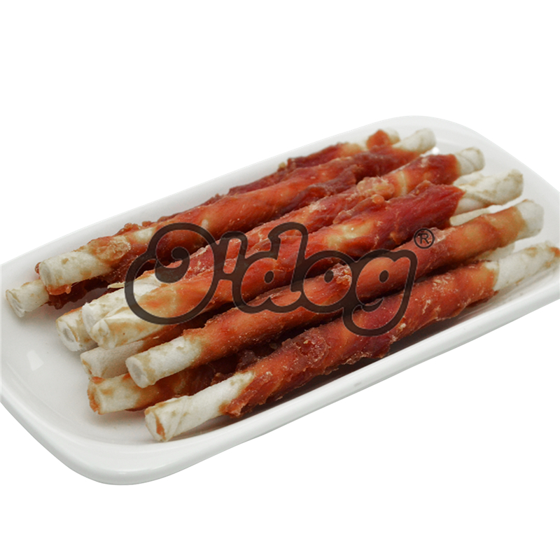 dog snack-DUCK &bleached cowhide stick