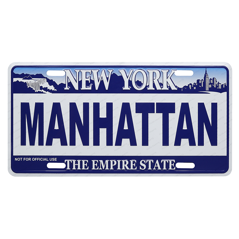 15x30cm Custom Good price good quality Custom factory price design souvenir 3d embossed funny bar decorative car license plate