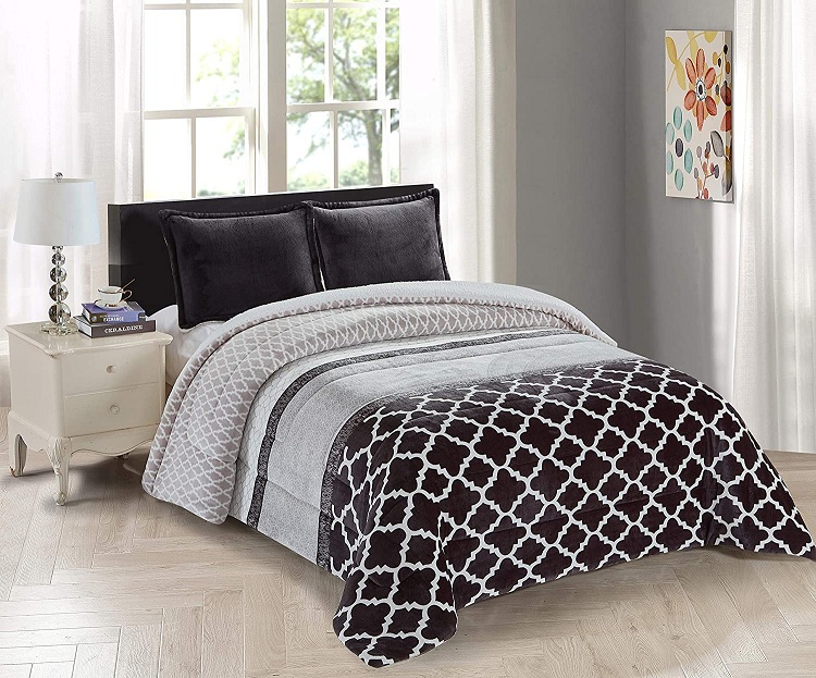 Printed flannel 3 pcs sets
