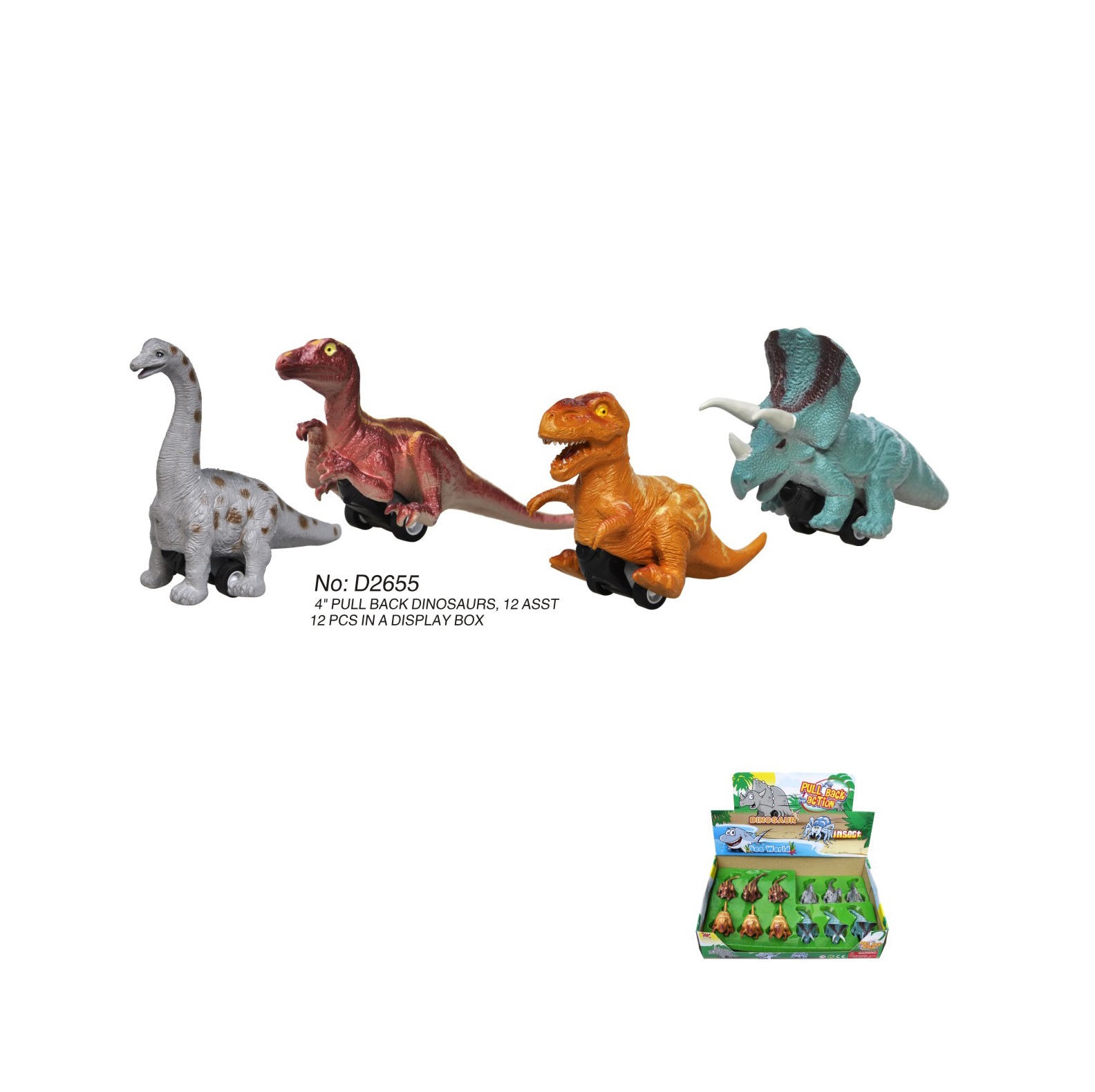 Pull Back Dinosaur