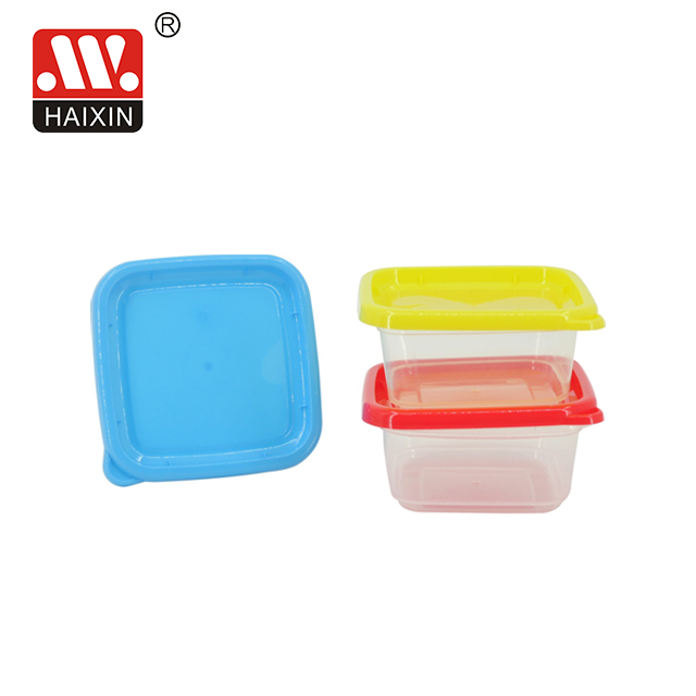 3pcs Plastic Food Container Set With Lids Clear Reusable Lunch Box BPA-Free 600ml 10523