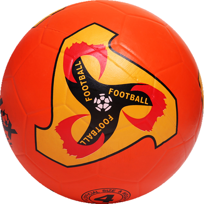 Promotion Logo printed custom rubber soccer ball rubber material multicolor football