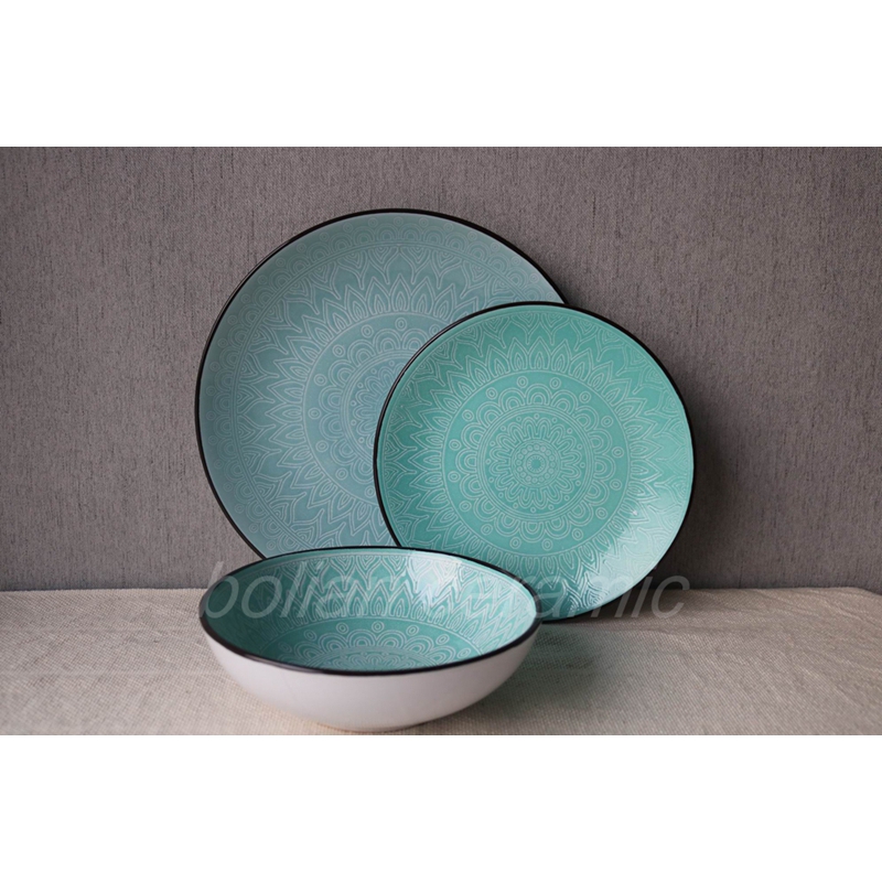 Pad printing dinnerware