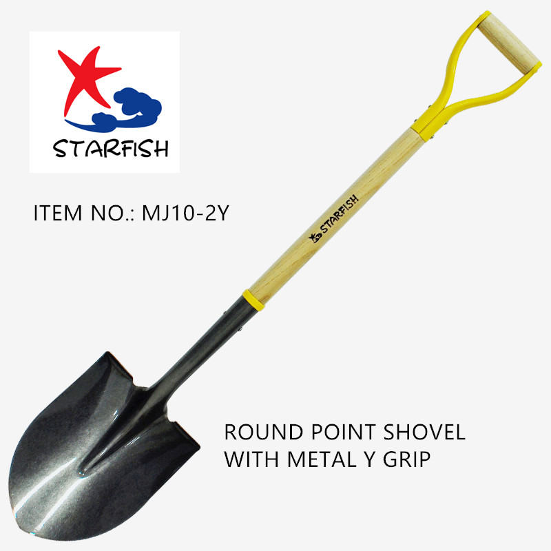 Round Shovel With Hardwood Y Handle