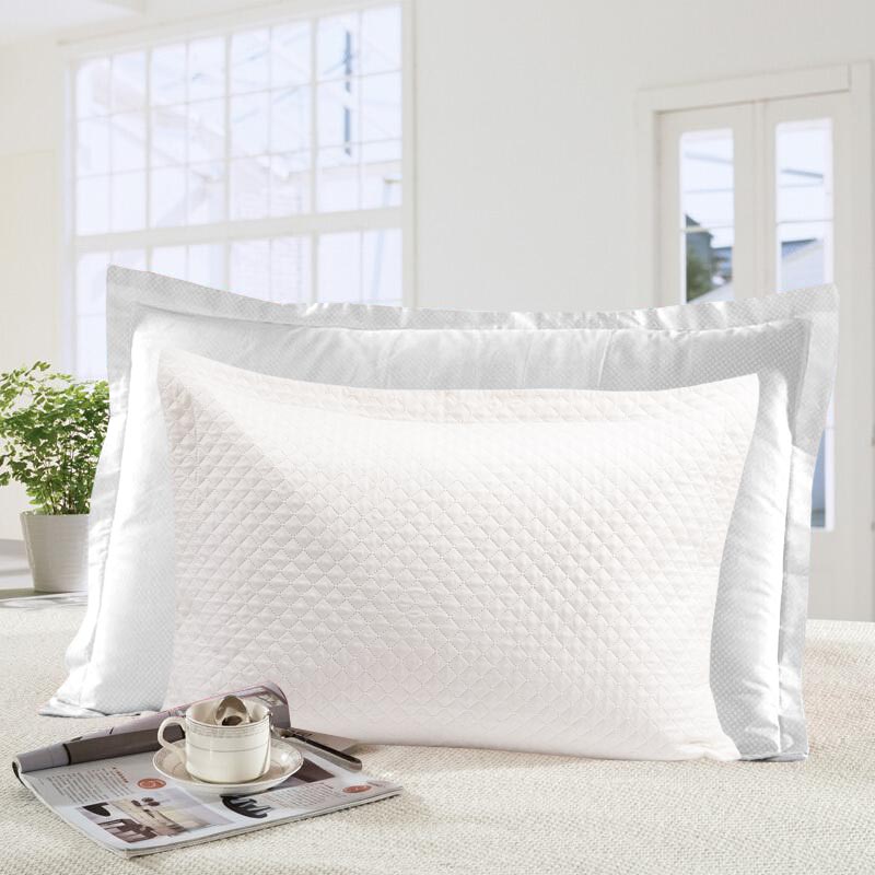 Standard Pinsonic Pillowcases 2 Pieces Without Zippered with Filling Queen Size Reversible Pillowcovers