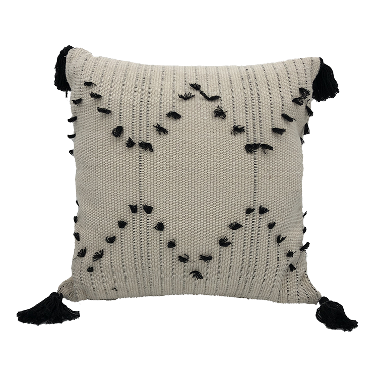 Canvas Tufted Cushion