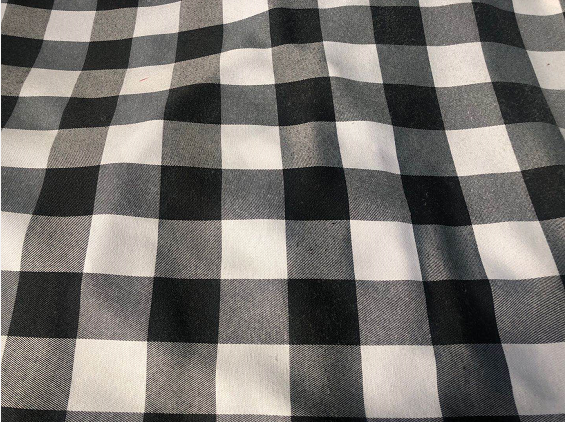Yarn dyed poly cotton table cloth