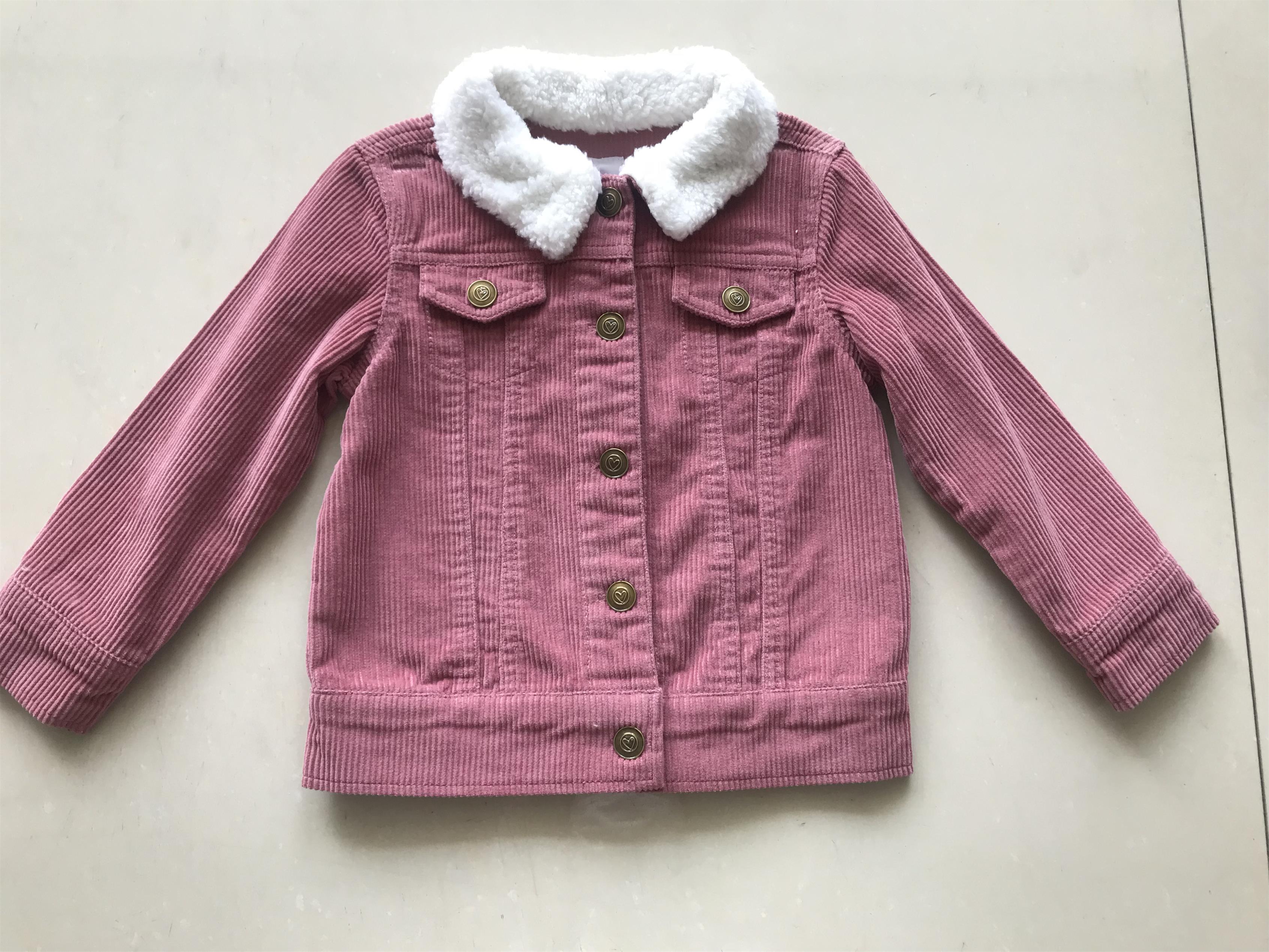 Girls' corduroy coat