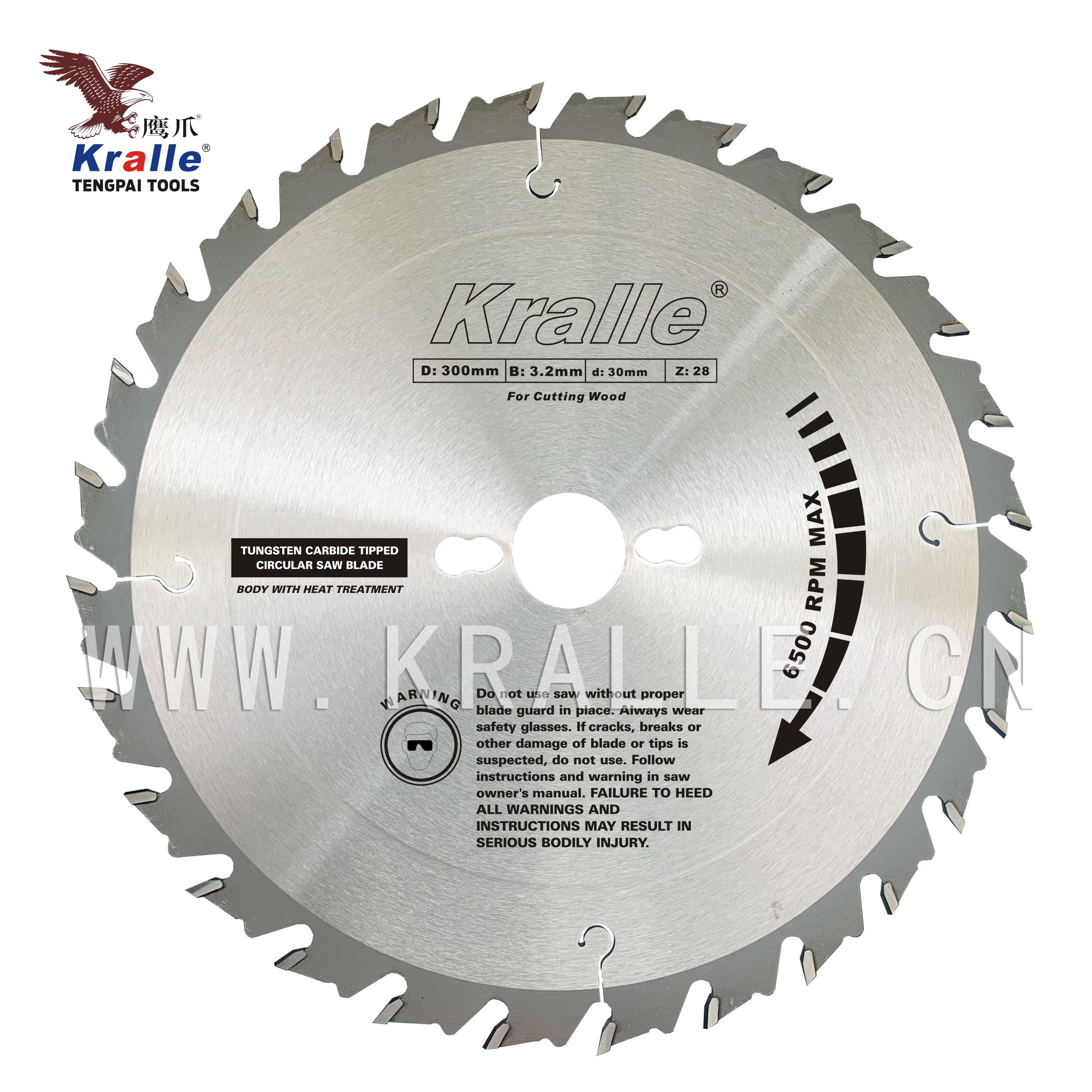 Tct Saw Blade With Akb Teeth For Wood