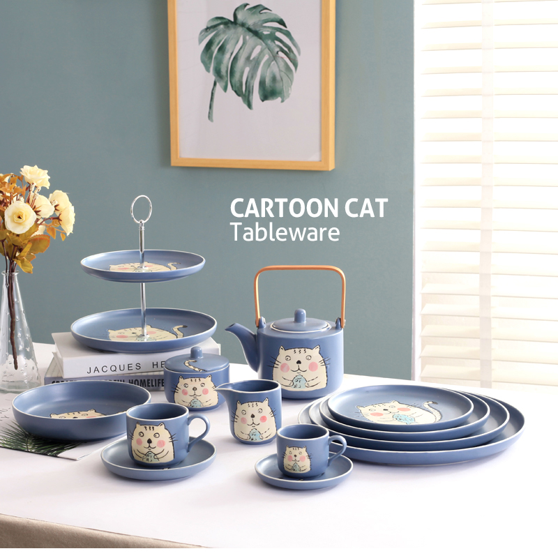 Durable porcelain with color glaze and hand painting