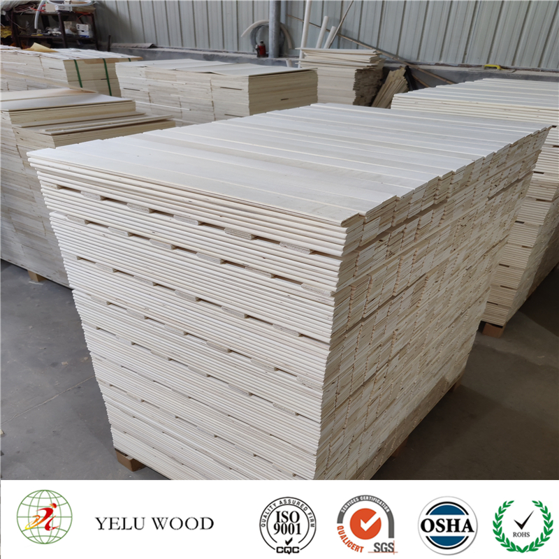 Poplar lvl board wooden slats for bed frame sofa