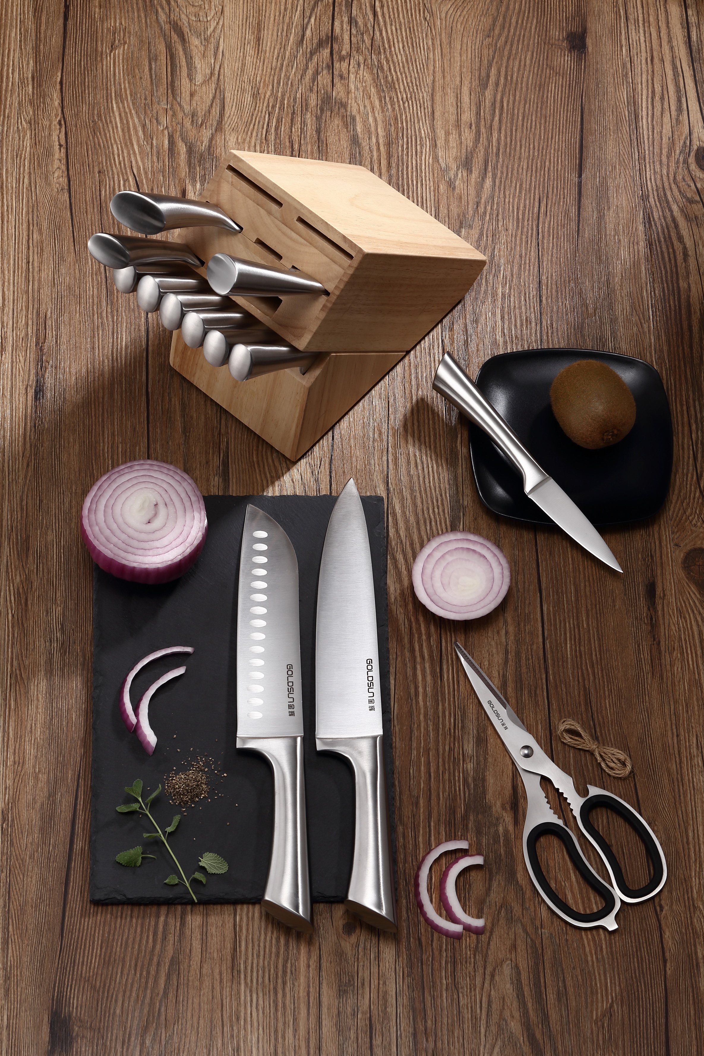EH-RB15 hollow handle knife15 pcs set