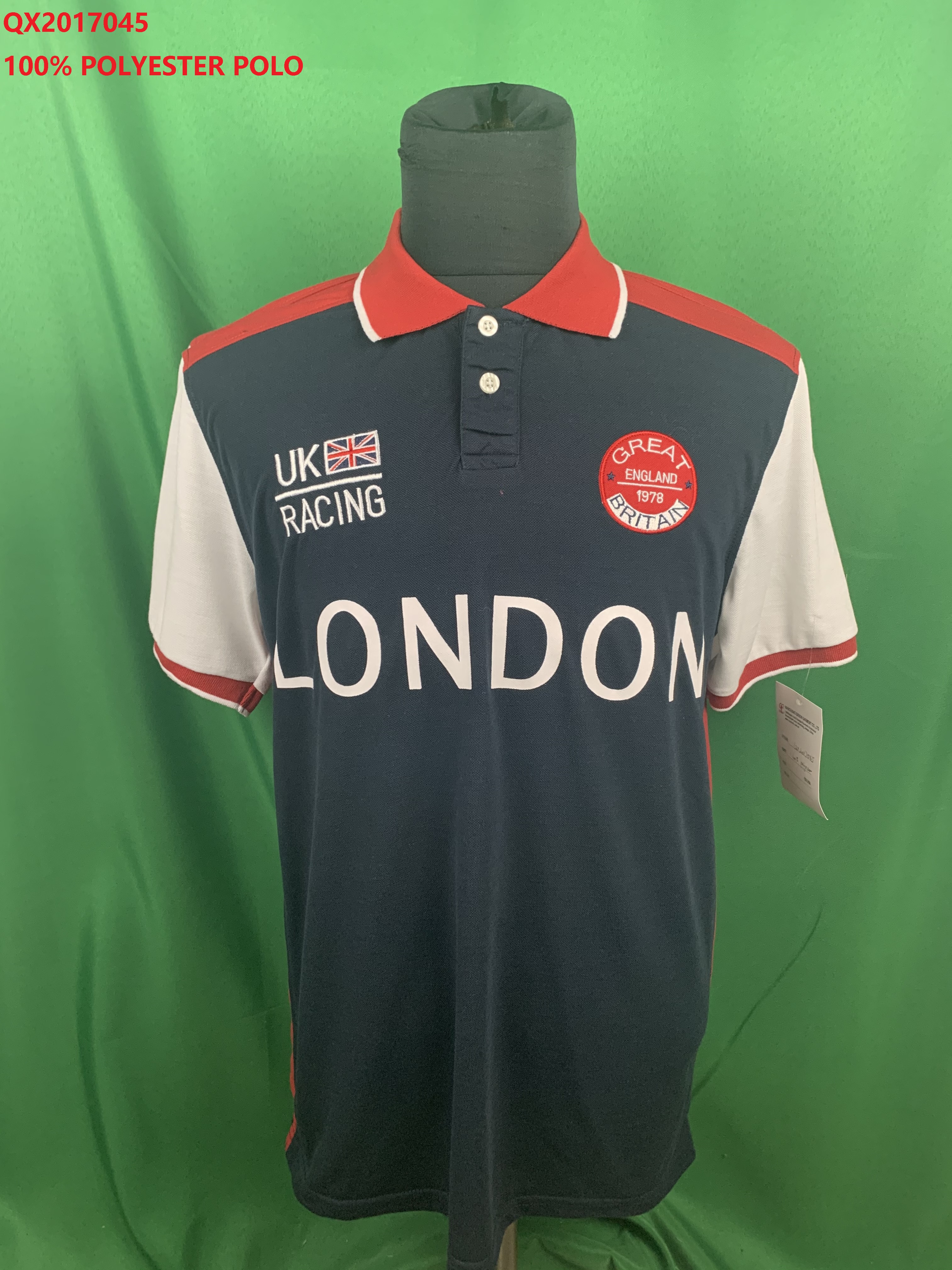 Qx2017045 100% Polyester Polo